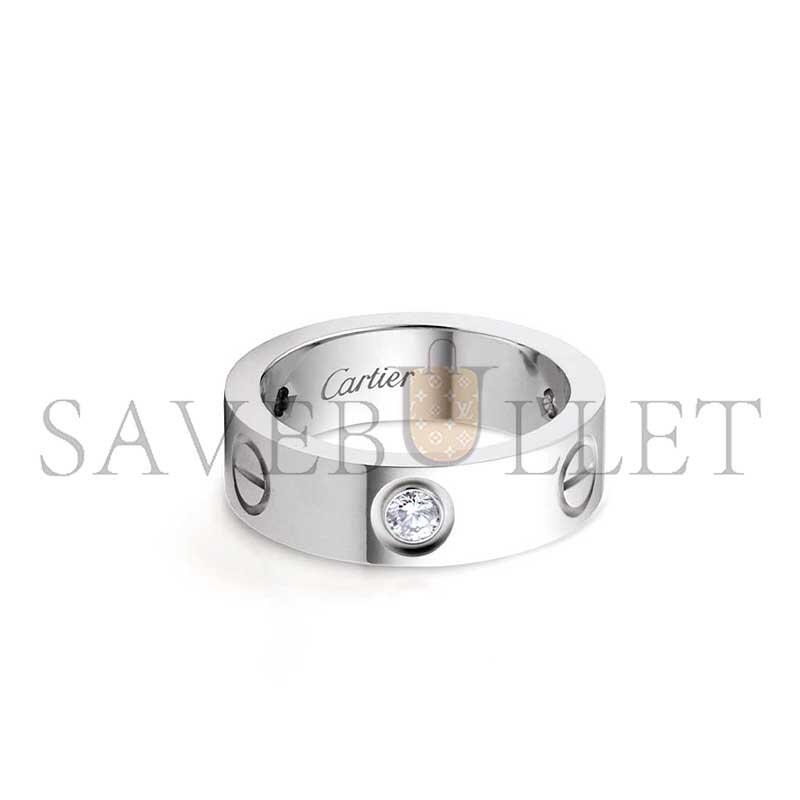 CARTIER LOVE RING, CLASSIC MODEL, 3 DIAMONDS CRB4032500